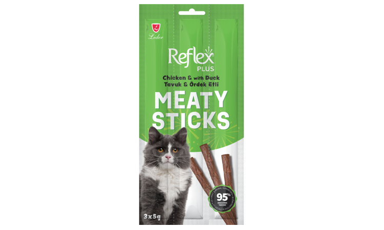 REFLEX PLUS 3'LÜ STİCK KEDİ TAVUK & ÖRDEK